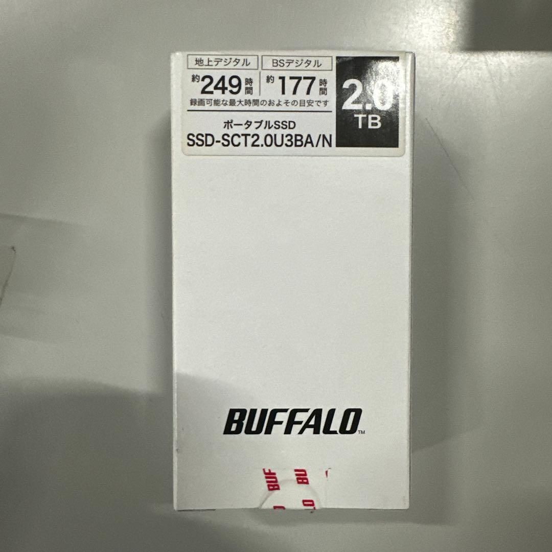 バッファロー SSD 外付け 2.0TB USB3.2 Gen2 SSD-SCT2.0U3BA/N - メルカリ