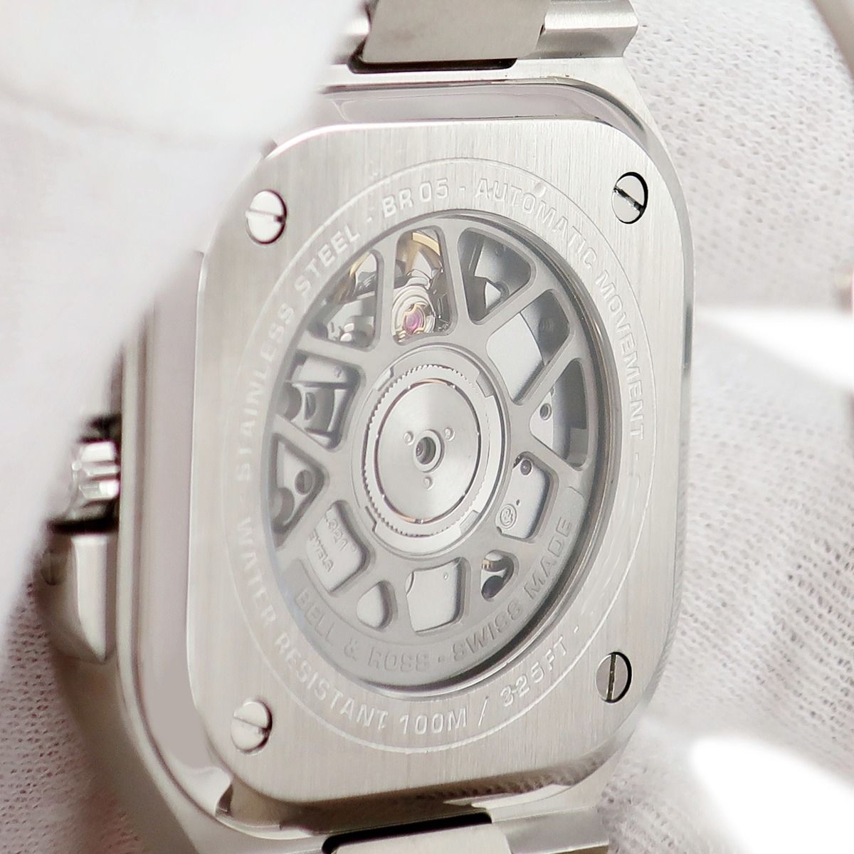  ベル ロス 腕時計 BR05A GR ST SST 鑑定済み ブランド 今季注目 自動巻き時計 腕時計(アナログ)