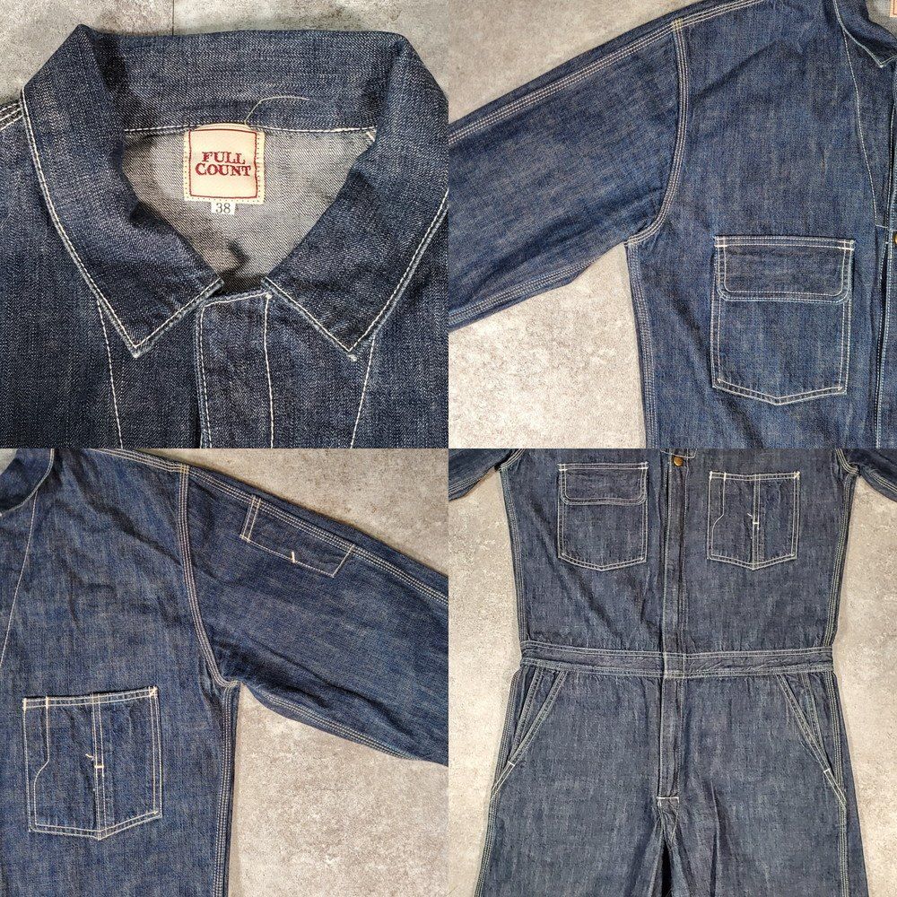 FULLCOUNT フルカウント デニム オールインワン つなぎ メンズ 38