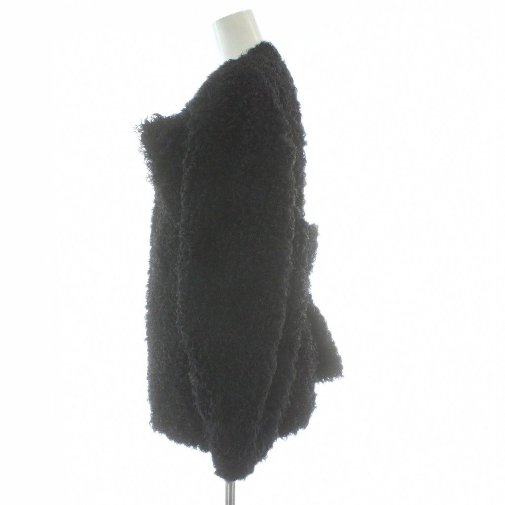 エンバ EMBA ファーコート ラム 毛皮 11 黒 ブラック ファーカルガン