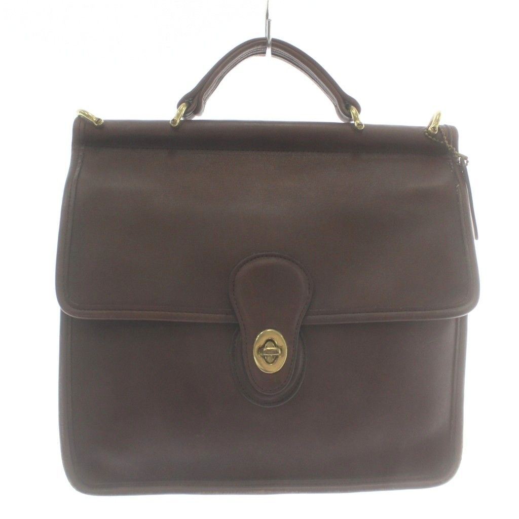 【美品】コーチ 2way ハンドバッグ ショルダー ブラウン 17439 極美品☆COACHコーチ 2wayショルダーバッグ ブラウン レザー 大容量