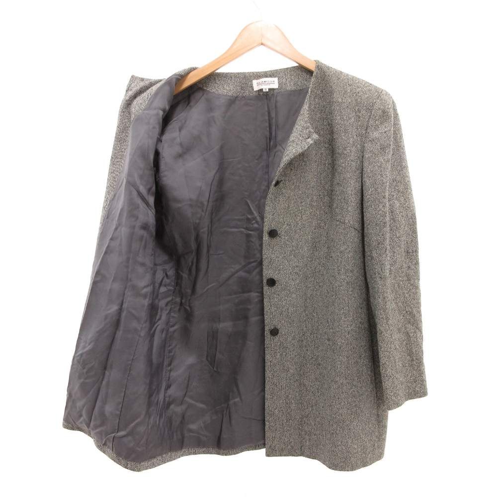 ジバンシィ GIVENCHY ハーフコート テーラードジャケット ノーカラー