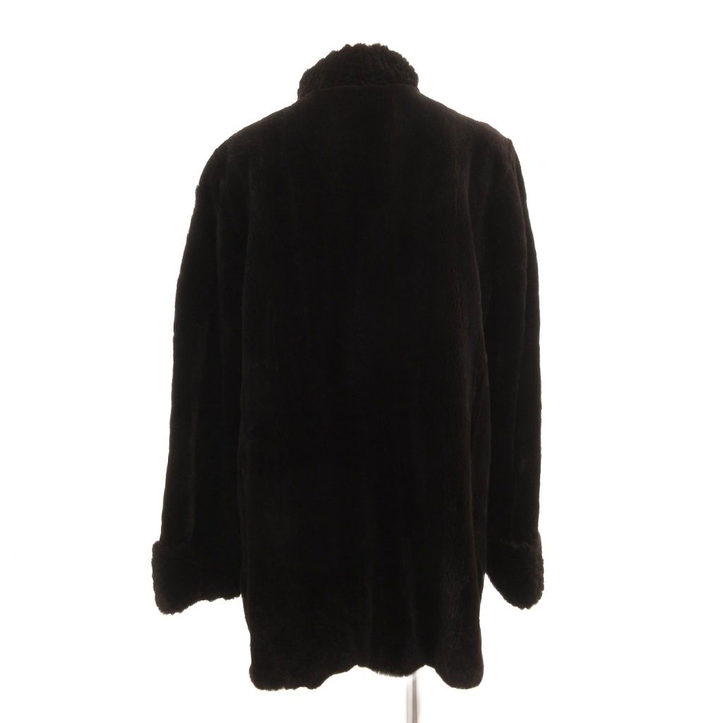 値下げEMBA 毛皮 シェアードミンク 黒 Mサイズ エンバ EMBA 毛皮コート シェアードミンクファー 長袖 ロング 総裏地