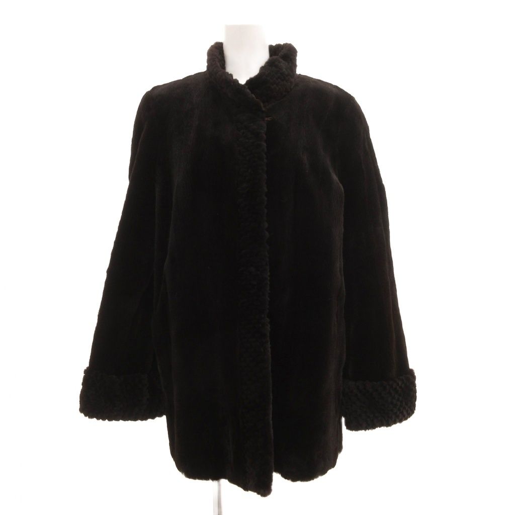 EMBA エンバ ファーコート 毛皮 シェアードミンク 11 ダークブラウン