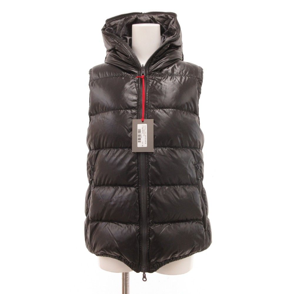 デュベティカ FEBE ERRE リバーシブル ダウンベスト ジャケット ジップアップ F 黒 ブラック グレー |JS GY 18