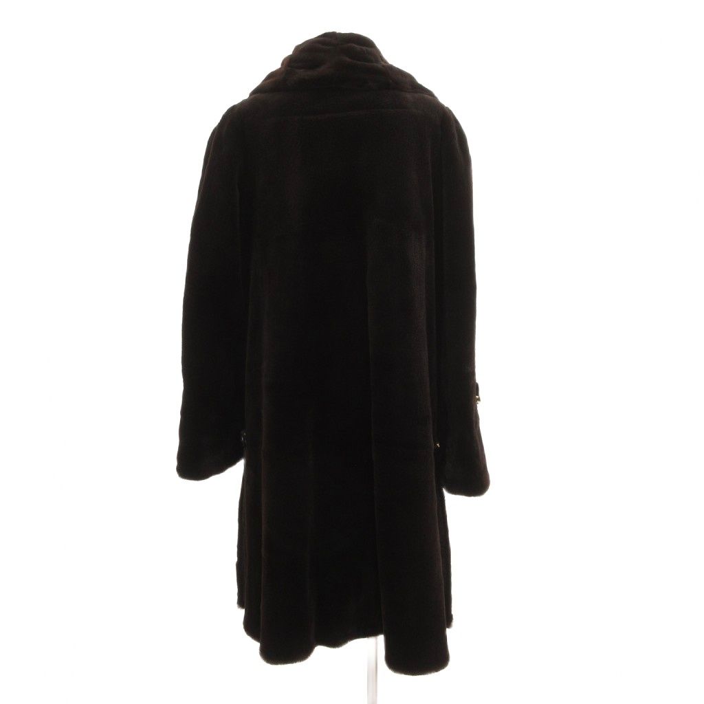 ノーブランド リバーシブル ファーコート シェアードミンク ロング