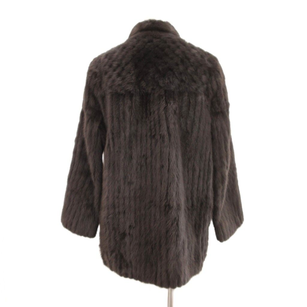 ♦EMBA エンバ 毛皮 コート ジャケット ブラウン エンバ EMBA デミバフミンク スカンブラウンミンク 毛皮 コート