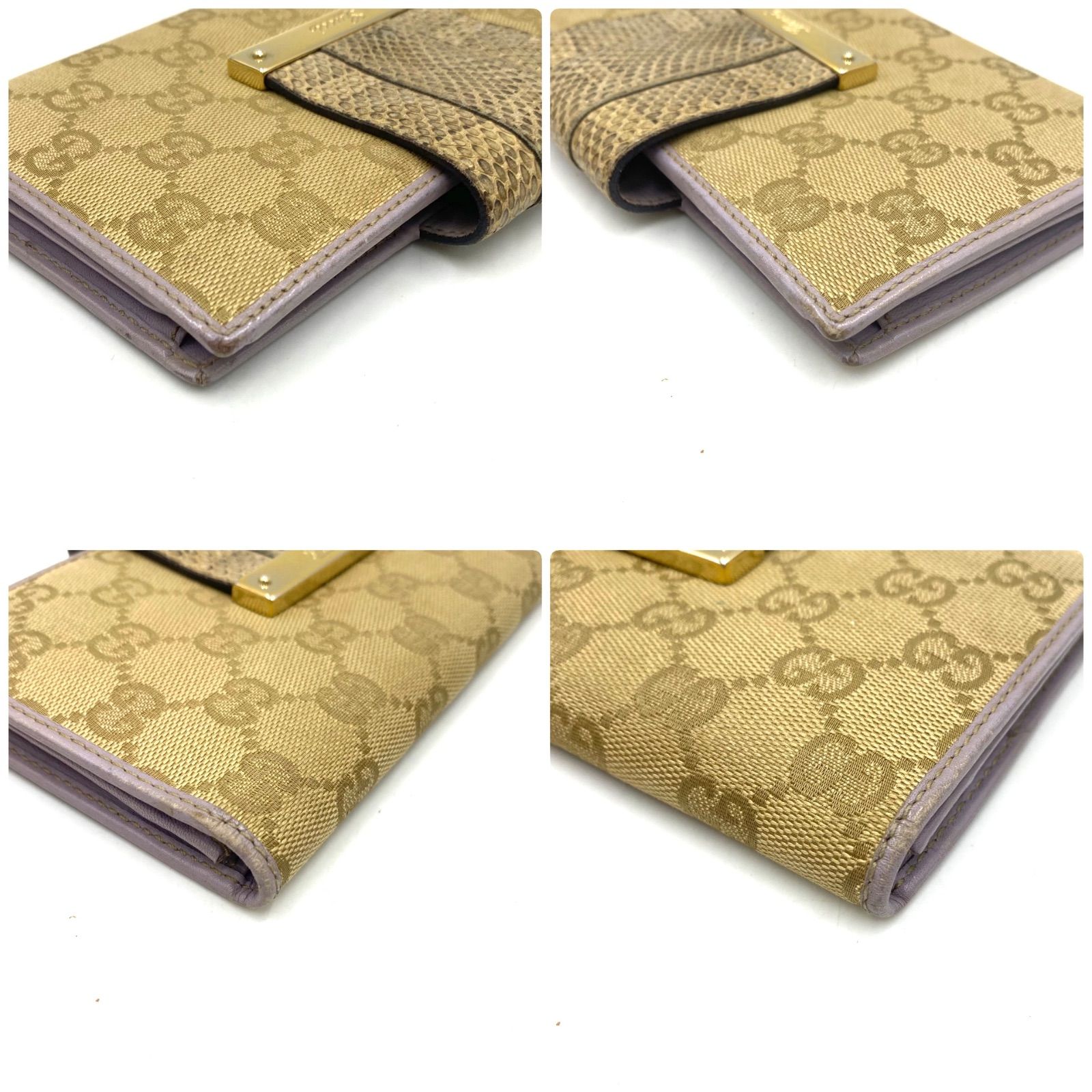 希少 GUCCI グッチ GGキャンバス 長財布 ウォレット 二つ折り