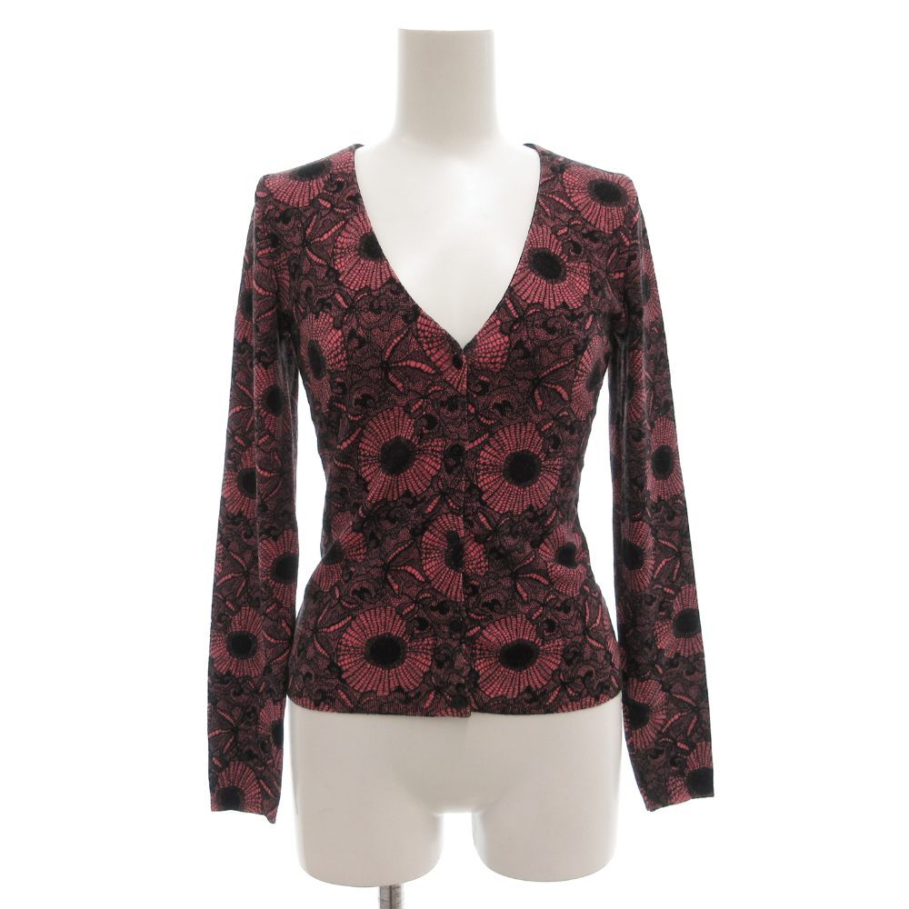 アンナモリナーリ ANNA MOLINARI カーディガン ニット 長袖 薄手 花柄