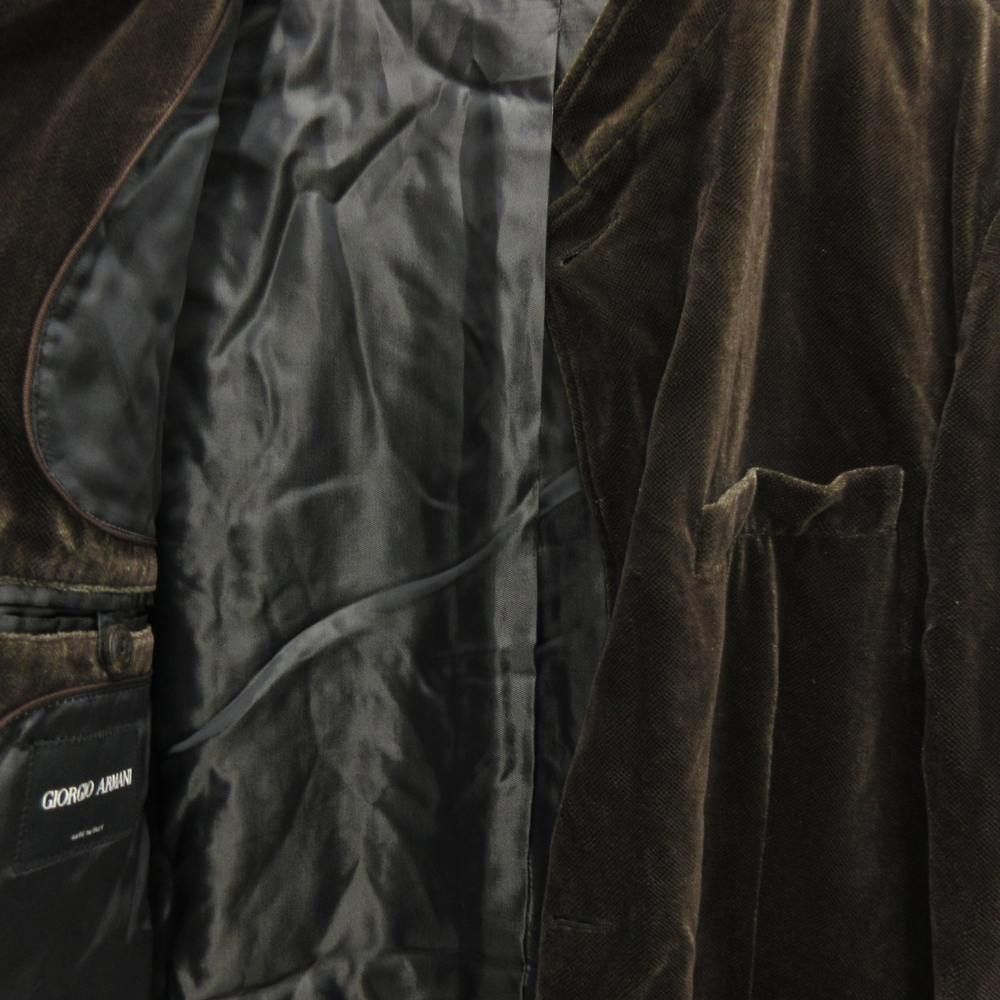 ジョルジオアルマーニ GIORGIO ARMANI ベルベットジャケット スタンド