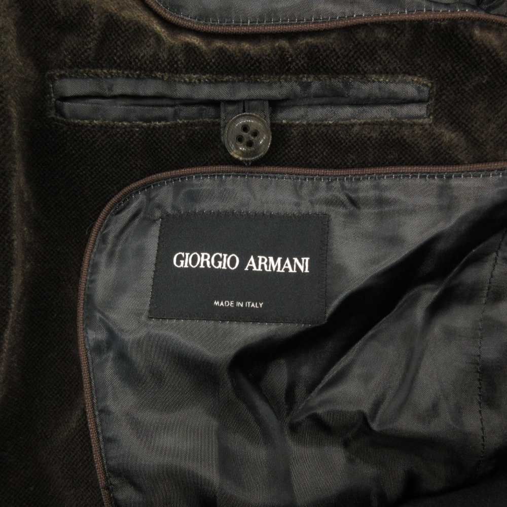 ジョルジオアルマーニ GIORGIO ARMANI ベルベットジャケット スタンド
