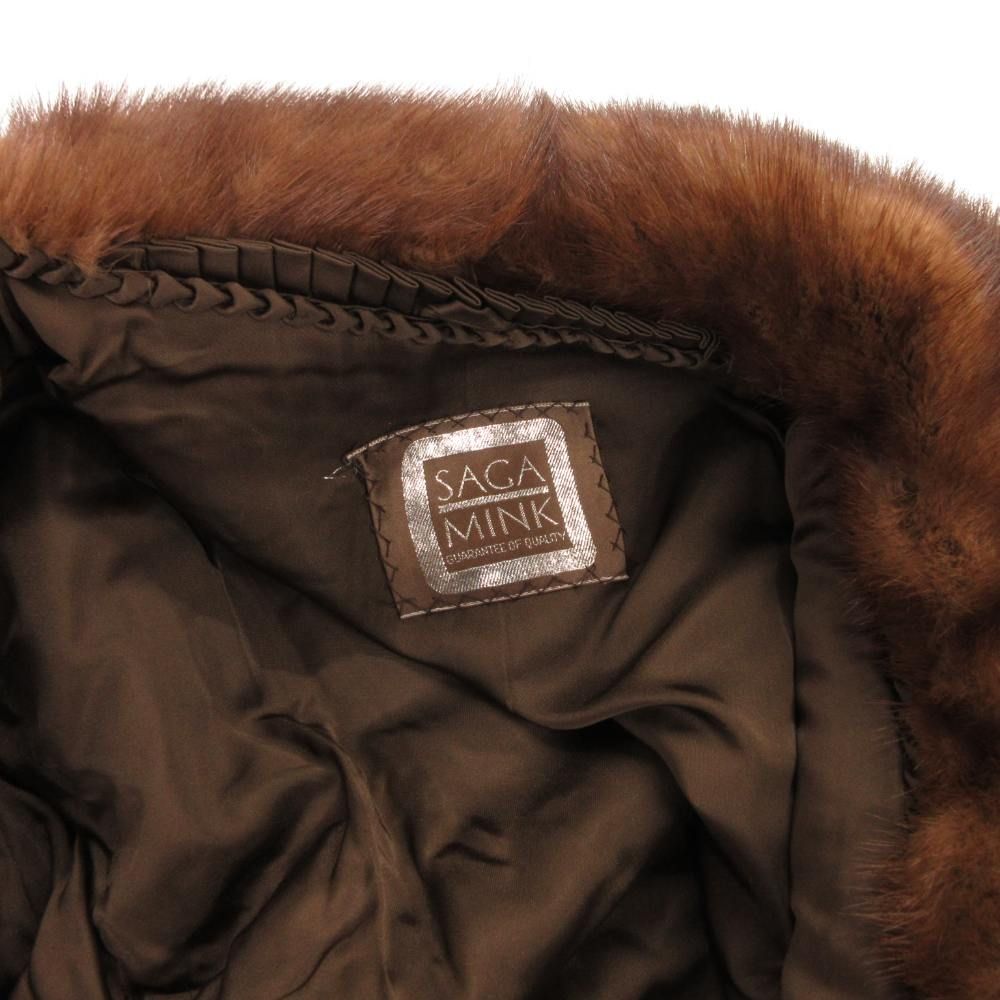 SAGA MINK サガミンク 銀サガ ミンク ファーコート サイズ11 サガミンク SAGA MINK 銀サガ ミンクファーコート ミドル丈 ハーフ 11