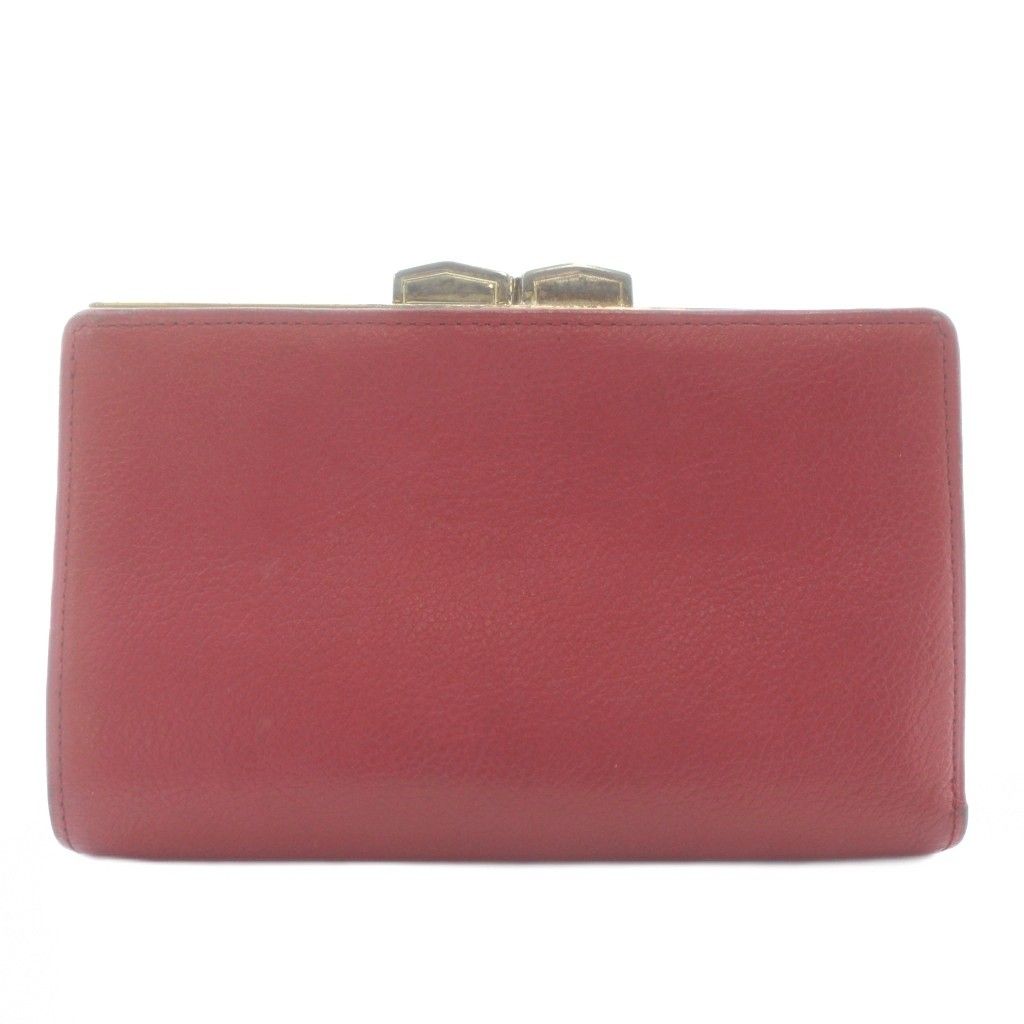 イヴサンローラン YVES SAINT LAURENT 財布 二つ折り がま口 レザー