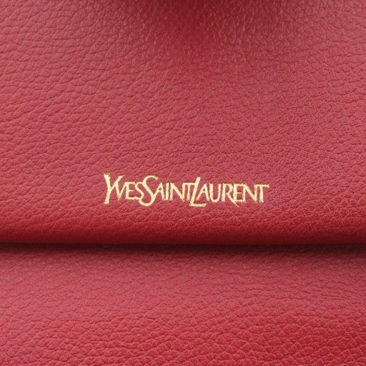 イヴサンローラン YVES SAINT LAURENT 財布 二つ折り がま口 レザー