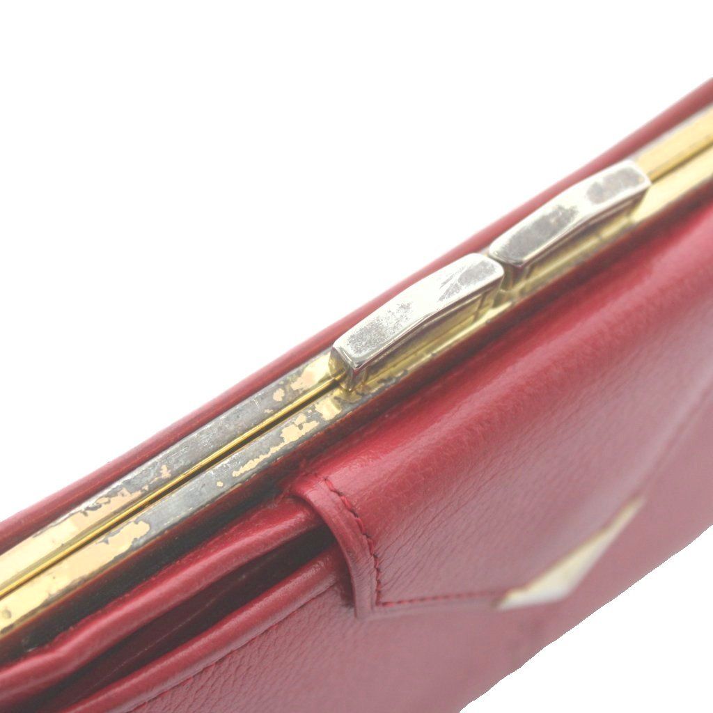 イヴサンローラン YVES SAINT LAURENT 財布 二つ折り がま口 レザー