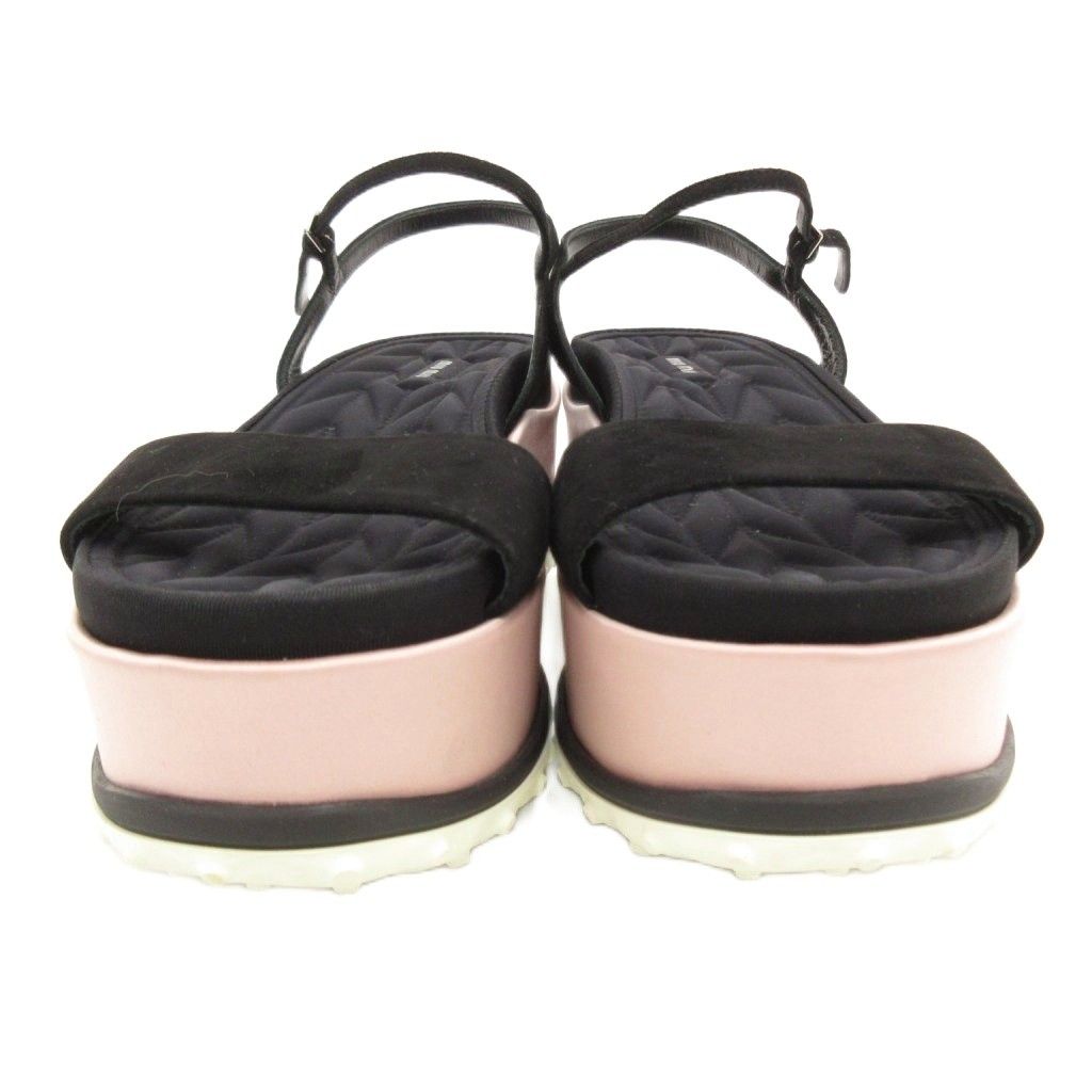 miu miu ブラック スポーツサンダル　23.5cmサイズ37 miu miu ブラック スポーツサンダル 23.5cmサイズ37 MIU MIU - ミュウ