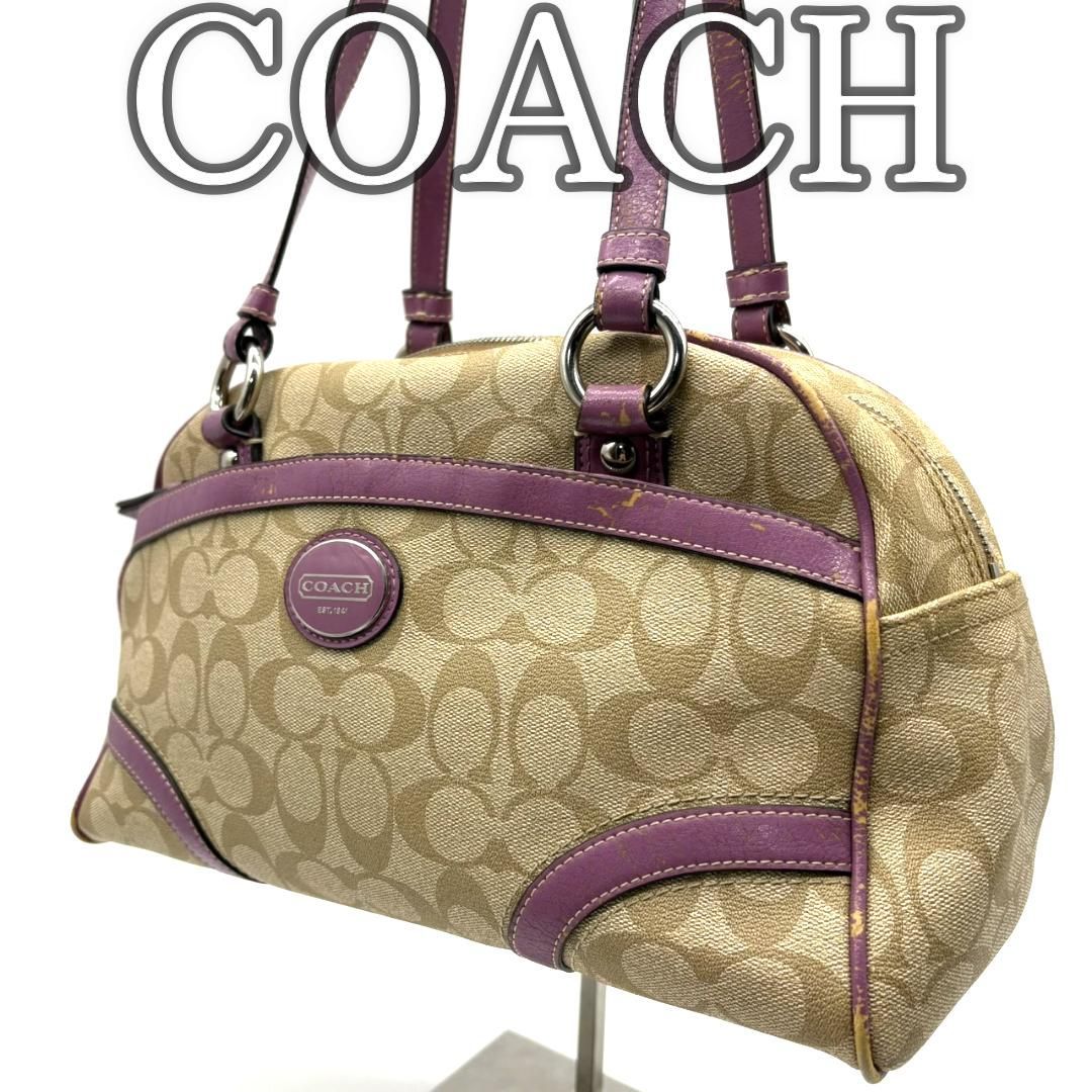 コーチ COACH トートバッグ ミニボストンバッグ シグネチャー PVC