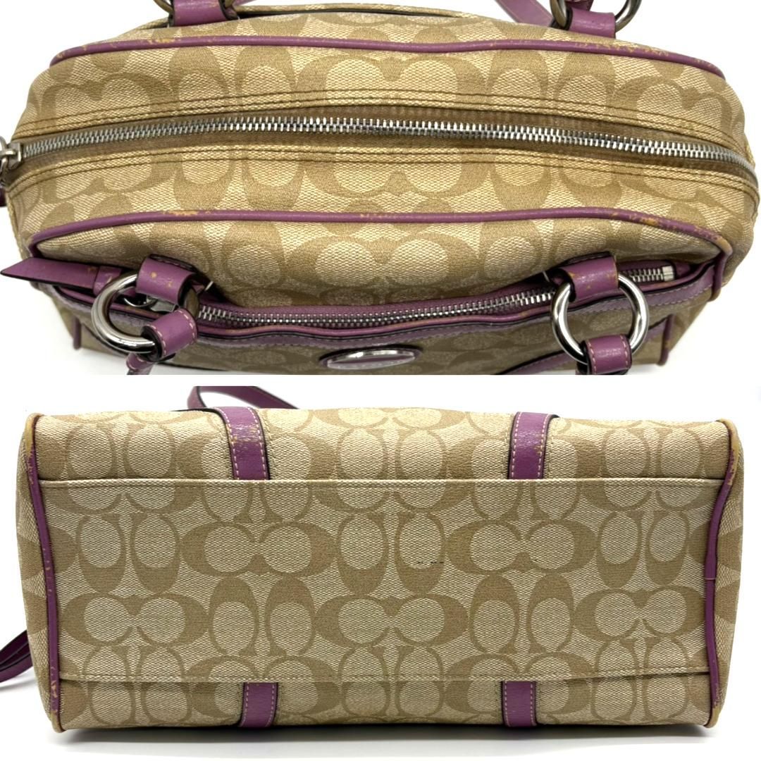 コーチ COACH トートバッグ ミニボストンバッグ シグネチャー PVC