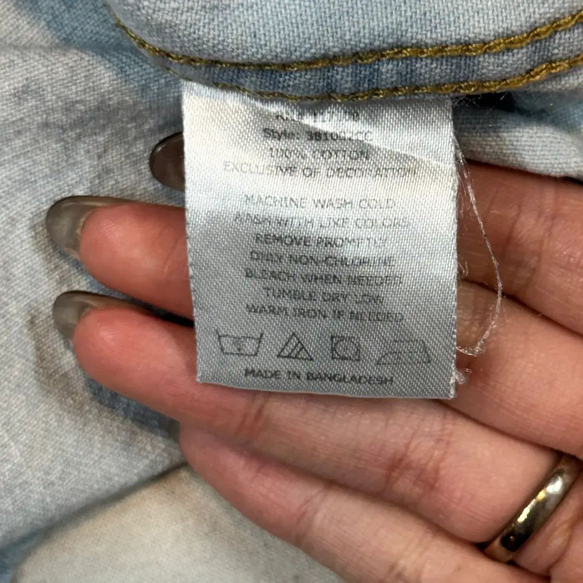  M リーバイス ツーポケット ウォーク デニム シャツ ジャケット Tボタン タイプ L 85 その他 長袖シャツ