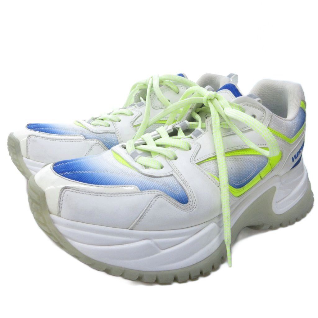 【中古】ルイヴィトン LOUIS VUITTON ランアウェイ パルス ライン スニーカー ハイカット マルチカラー 約26.5cm ルイヴィトン LOUIS VUITTON ランアウェイ パルス ライン スニーカー