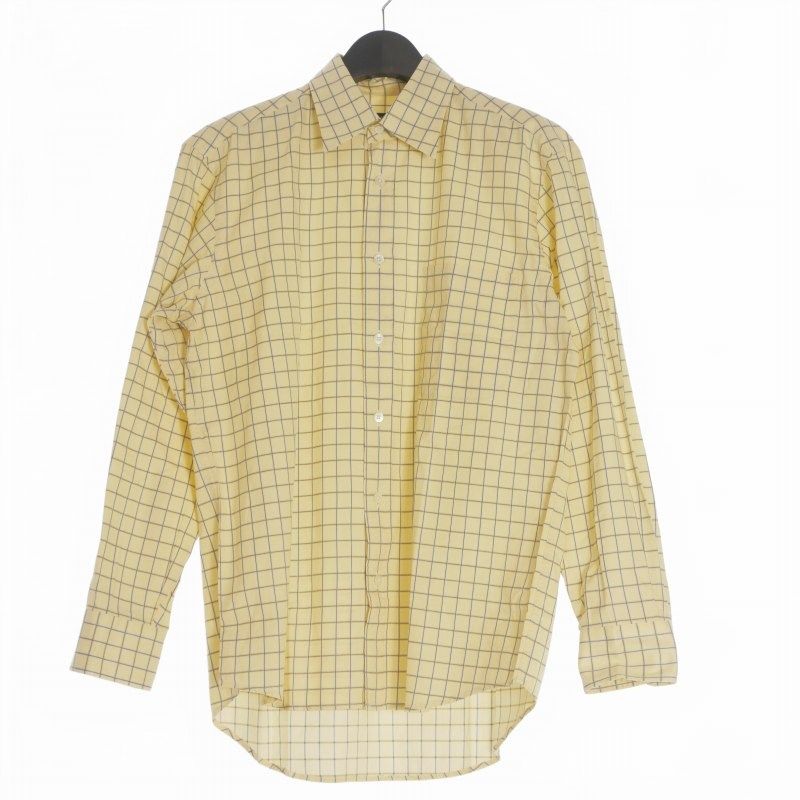 アクアスキュータム AQUASCUTUM ロングスリーブ チェックシャツ 長袖 M