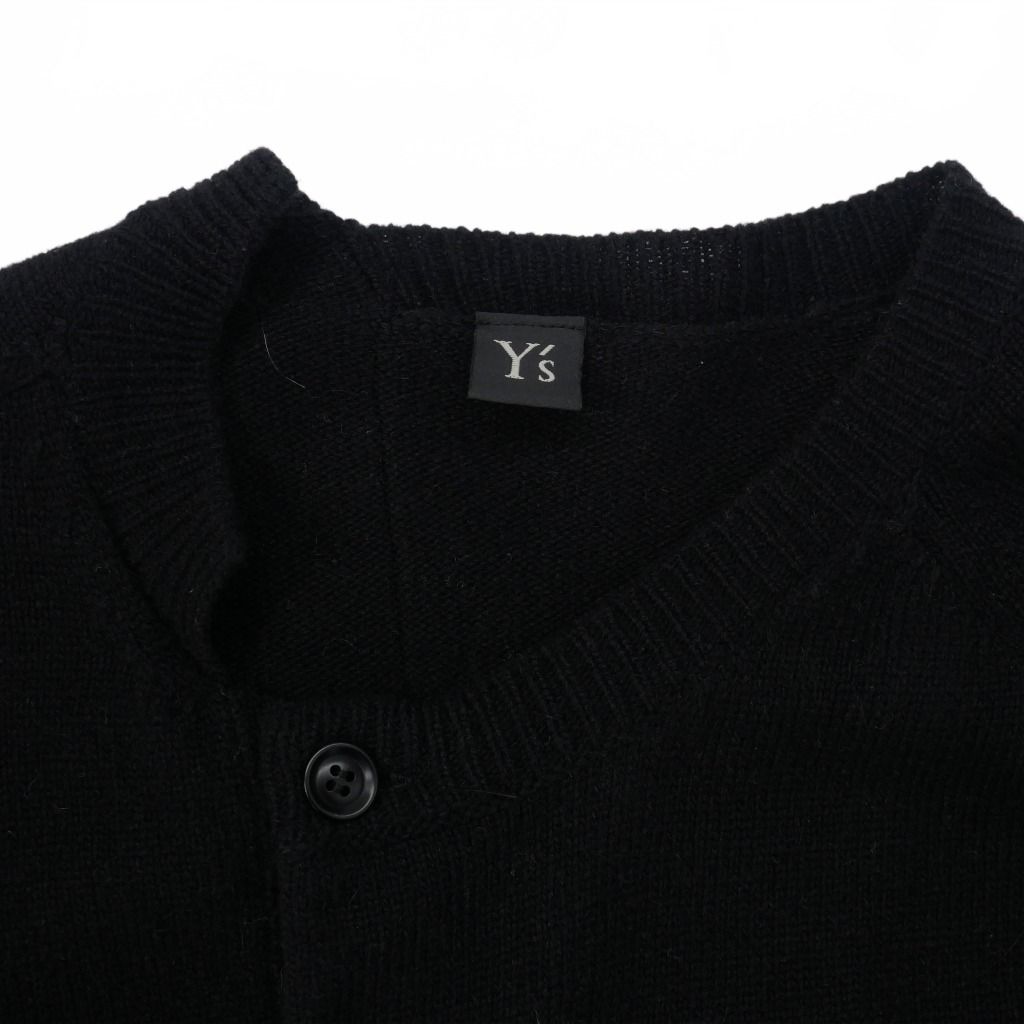 ワイズ Y's ヨウジヤマモト 24AW 袖ロゴ ニット カーディガン