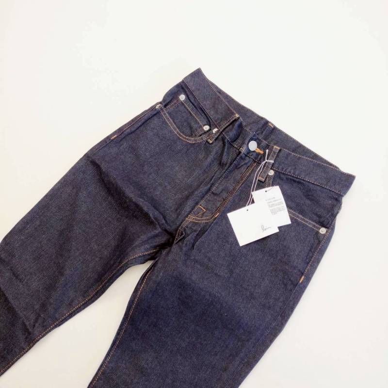 loin. ロワン スリムデニムパンツ スキニー 濃紺 インディゴ ジッパー