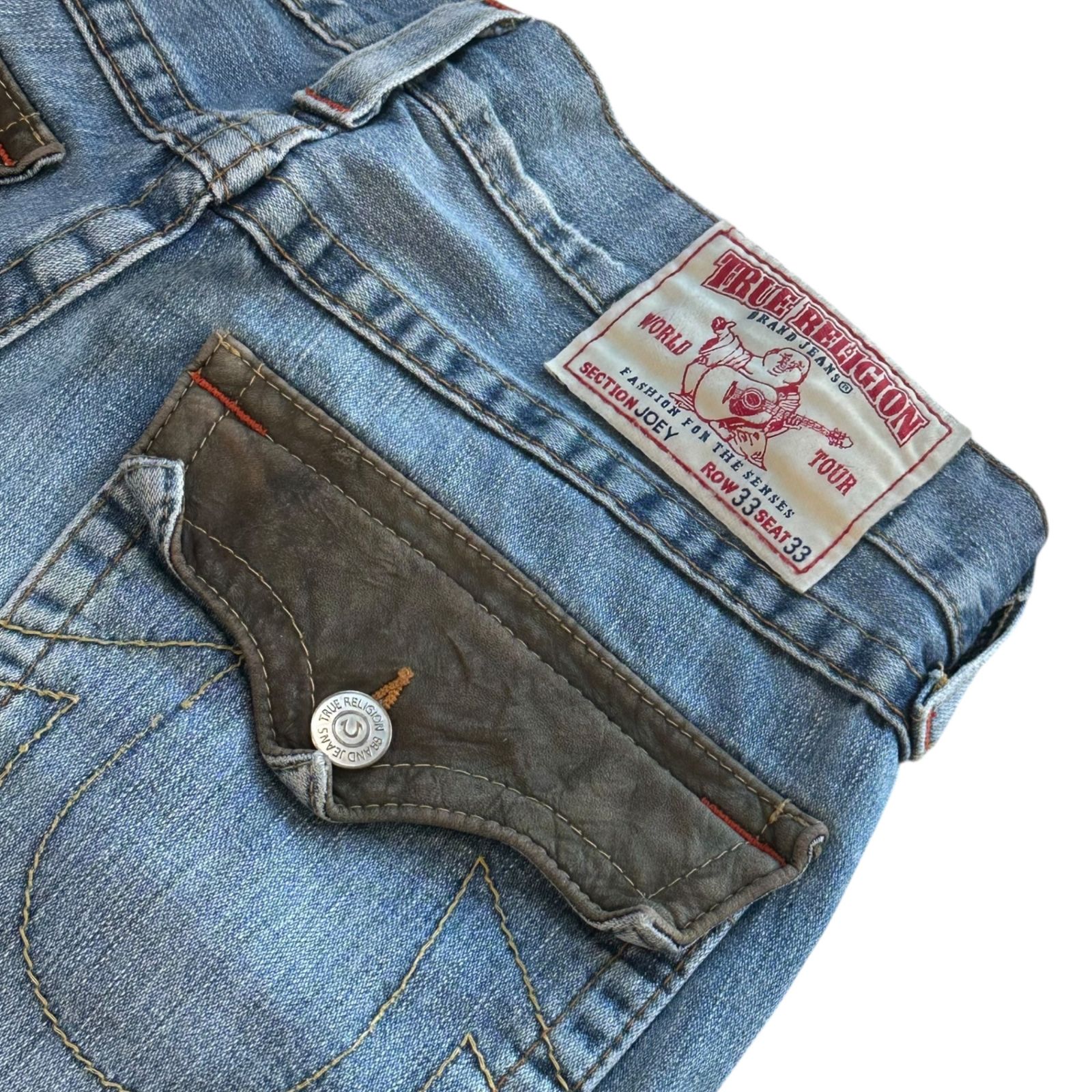 vintage トゥルーレリジョン ポケットにデザイン フレア True Religion