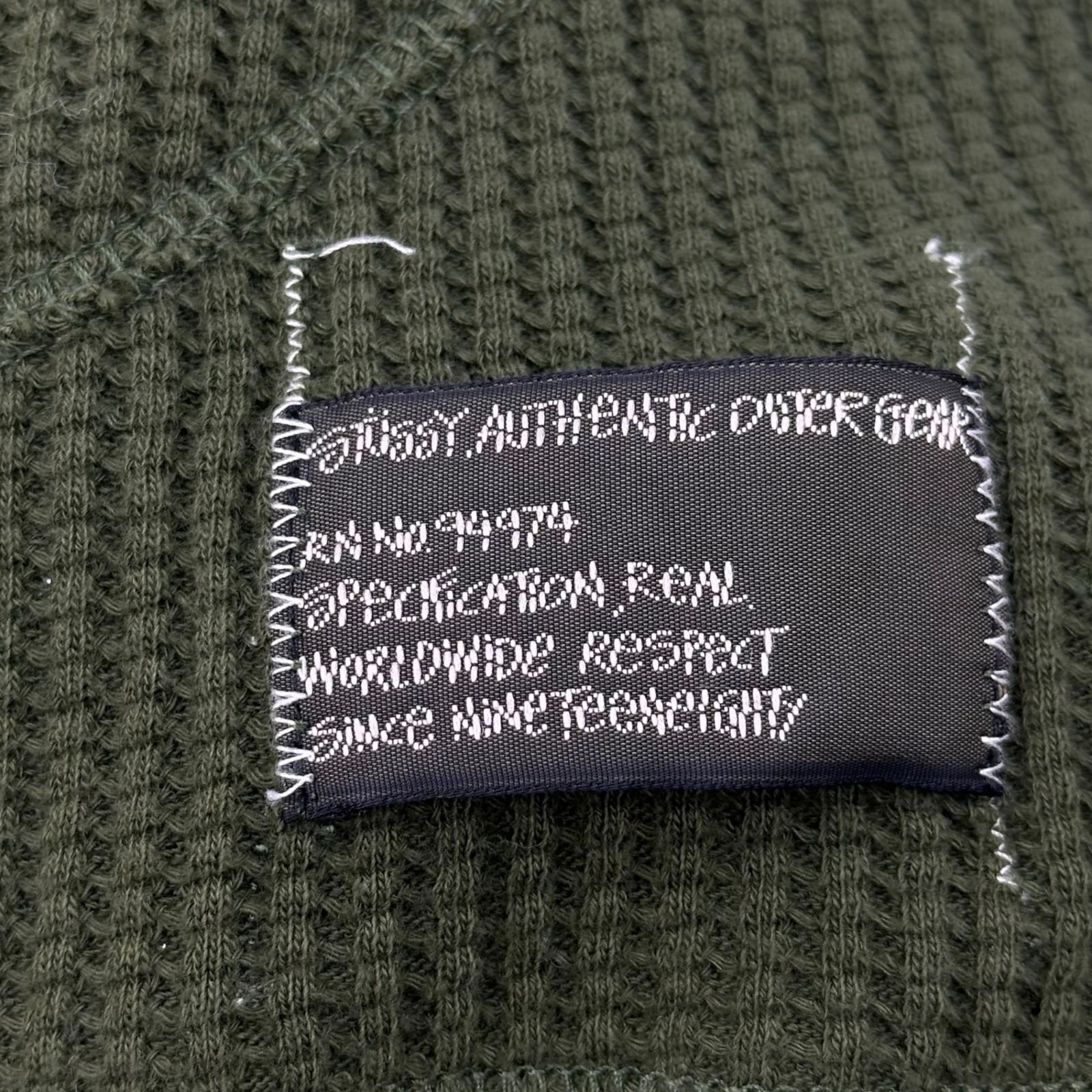 STUSSY(ステューシー) AUTHENTIC OUTER GEAR Waffle Pullover Hoodie 