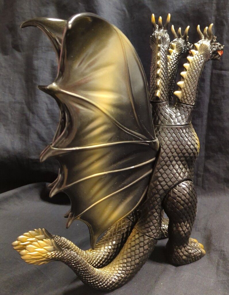 訳あり品 マルサンソフビ キングギドラ ブラックオブジェ 訳あり品