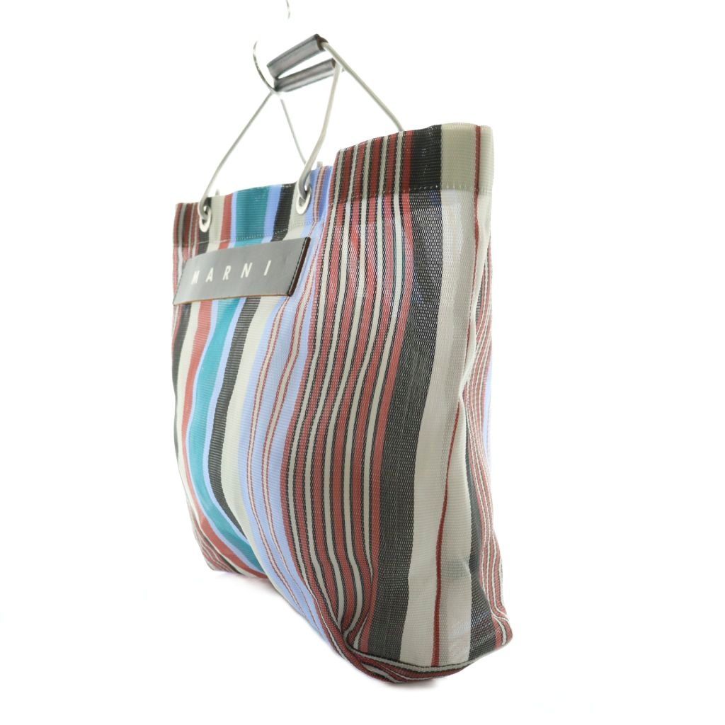 MARNI Marketマルチカラー ストライプ トートバッグ MARNI（マルニ） マルニフラワーカフェ トートバッグ ストライプ