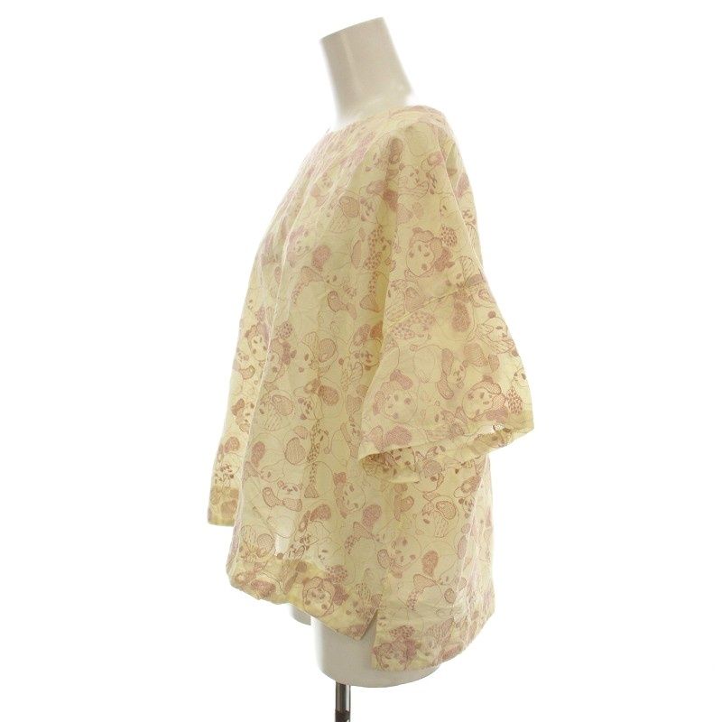 マーブルシュッド marble SUD 半袖 ブラウス パンダ刺繍 シャツ T