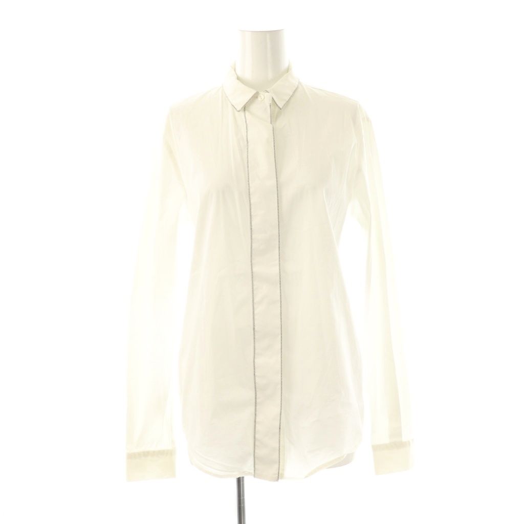 ファビアナフィリッピ FABIANA FILIPPI 装飾コットン長袖シャツ S