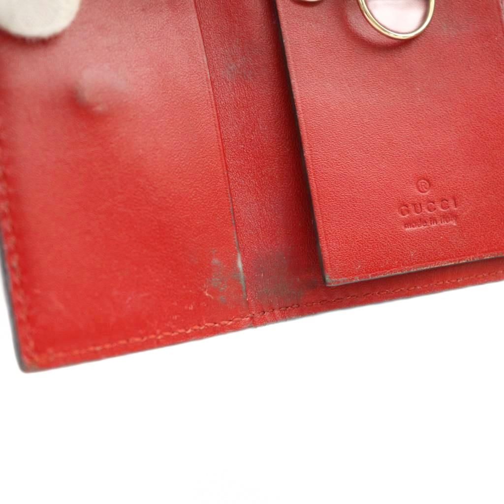 グッチ　ケース　レッド グッチ GUCCI 6蓮キーケース GG柄 レザー 赤 レッド /SS □OS - メルカリ