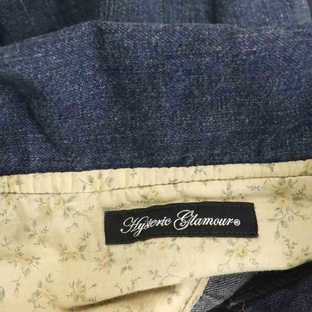希少 HYSTERIC GLAMOUR ヒステリックグラマー デニムワンピース ヒステリックグラマー HYSTERIC GLAMOUR デニムワンピース ひざ丈 F