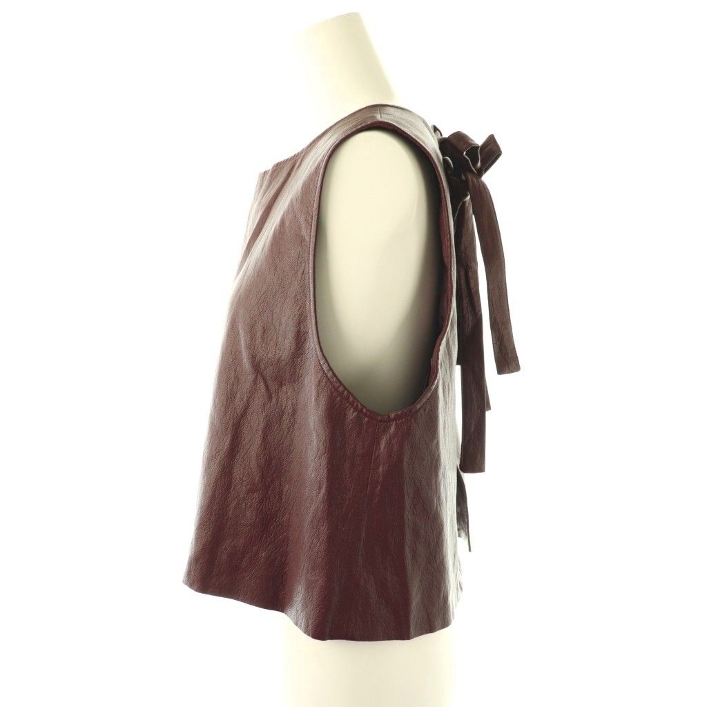 マチャット MACHATT エコレザーリボンベスト F ボルドー /DO □OS