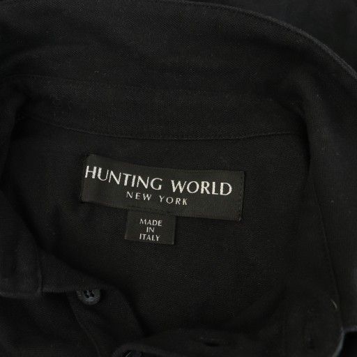 ハンティングワールド HUNTING WORLD 半袖 ポロシャツ ロゴ刺繍 XL
