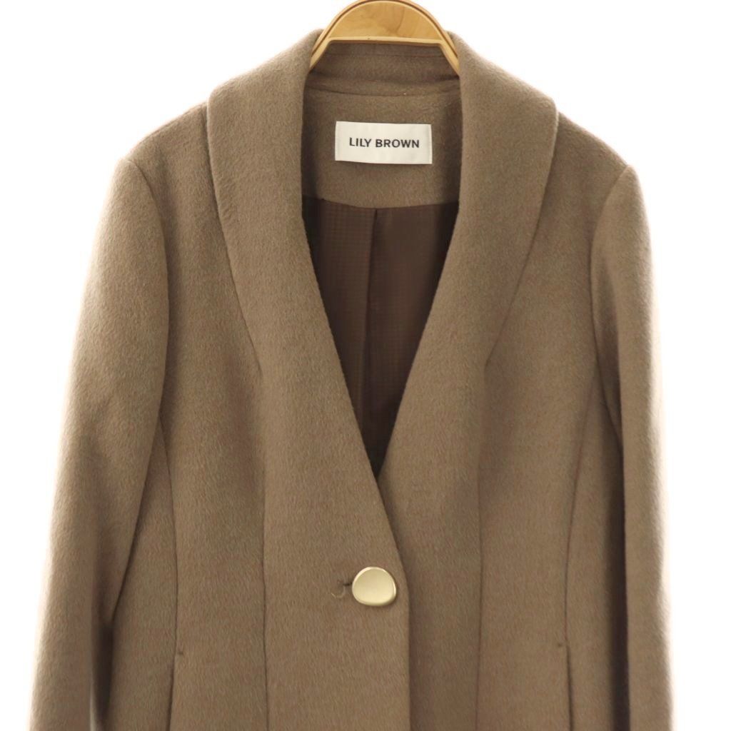リリーブラウン Lily Brown 23AW チェスターコート 1 モカ /DO □OS