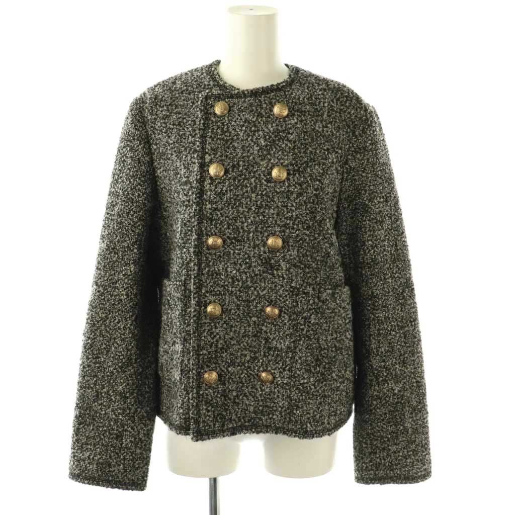 ミラオーウェン Mila Owen コンパクトダブルツィードジャケット ノー