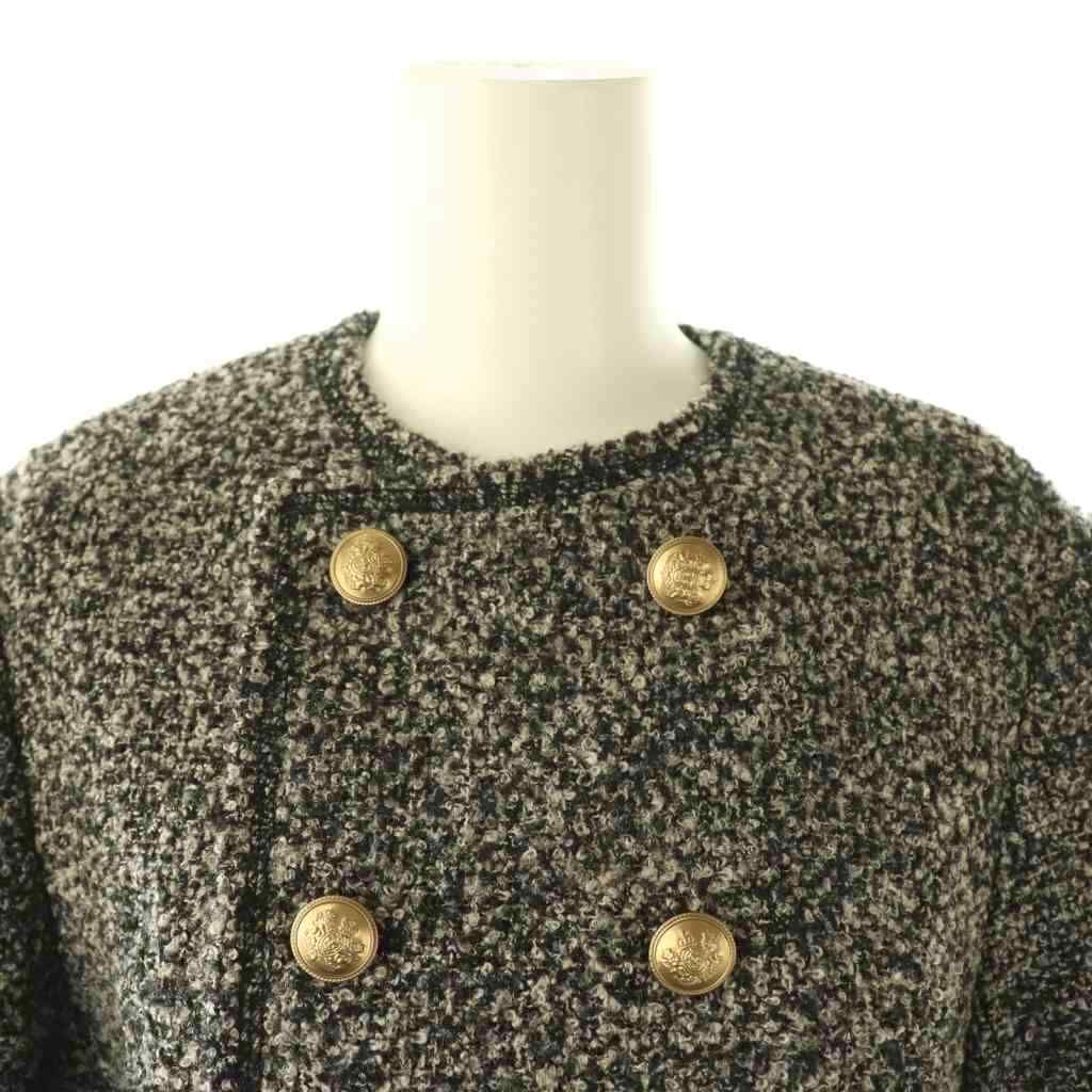 ミラオーウェン Mila Owen コンパクトダブルツィードジャケット ノー