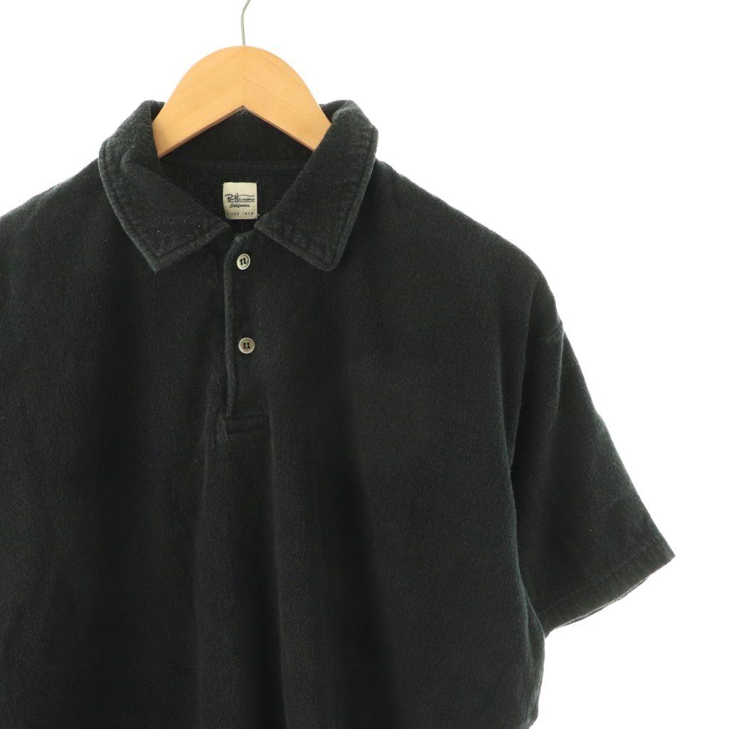 ロンハーマン Ron Herman 25SS パイル ポロシャツ 半袖 L ネイビー /HK