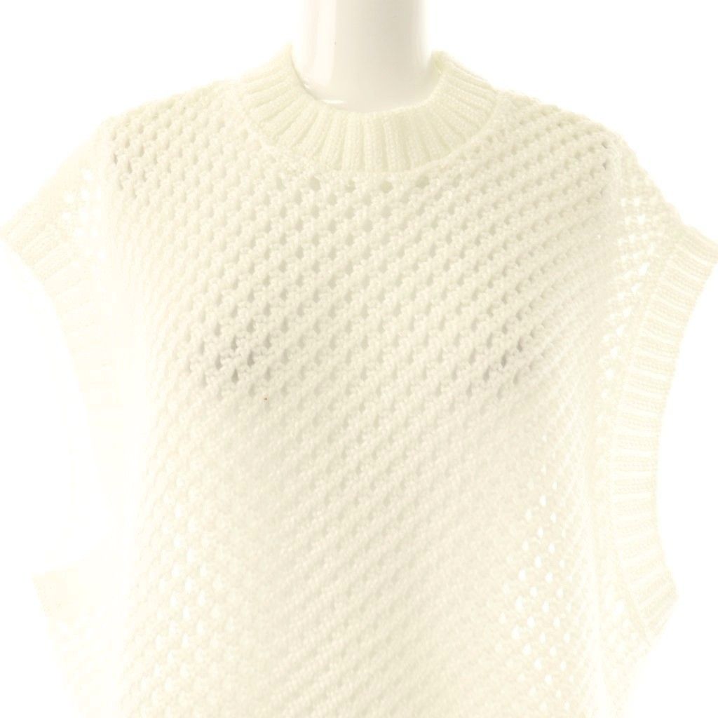 美品 アドーア 24SS ミックスパターンニット ベスト ブラック 38 美品 アドーア 24SS ミックスパターンニット ベスト ブラック 38