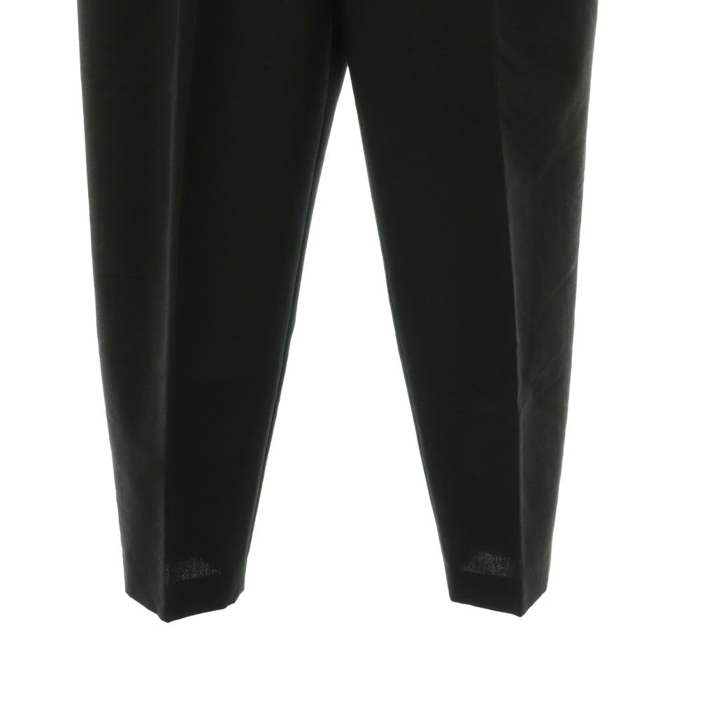 【中古】ブラミンク コットンモヘアウールタックテーパードパンツ スラックス 38 黒 7914-299-0229 レディース ブラミンク BLAMINK コットンモヘアウールタックテーパードパンツ 38