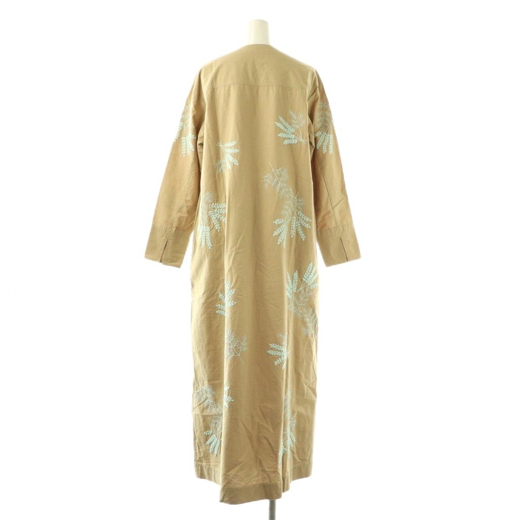 ヌキテパ NE QUITTEZ PAS! 24AW Cotton Linen Plants Embroidery Dress