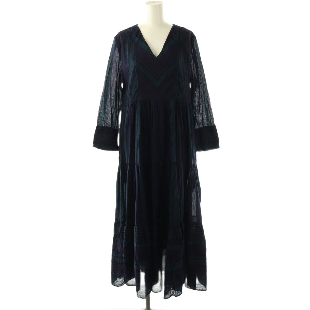 ヌキテパ NE QUITTEZ PAS! マルチストライプティアードワンピース