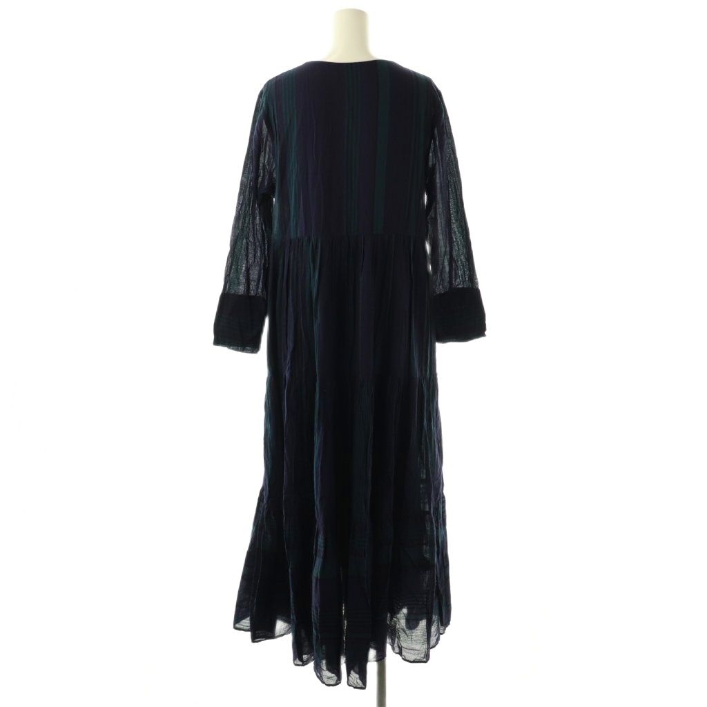 ヌキテパ NE QUITTEZ PAS! マルチストライプティアードワンピース