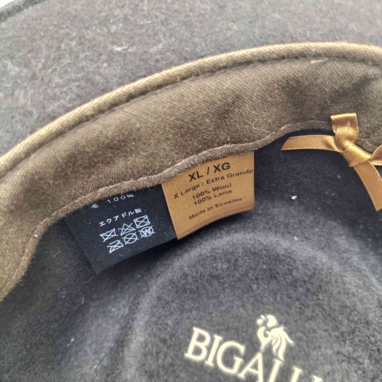 ユーズドフルギ USED古着 リボン ウール中折れハット メンズ XL/XG