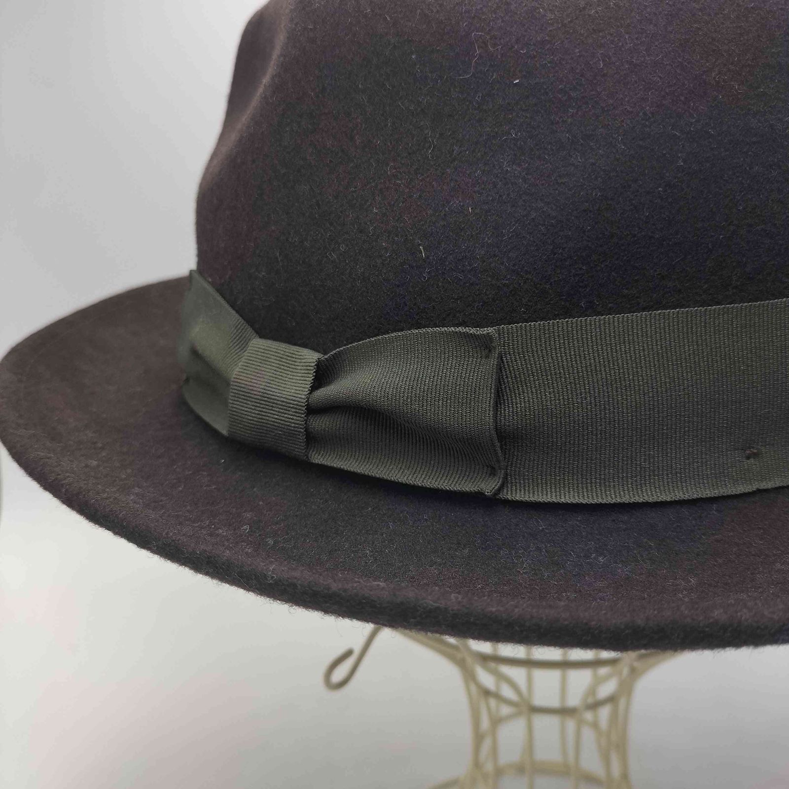 ユーズドフルギ USED古着 リボン ウール中折れハット メンズ XL/XG