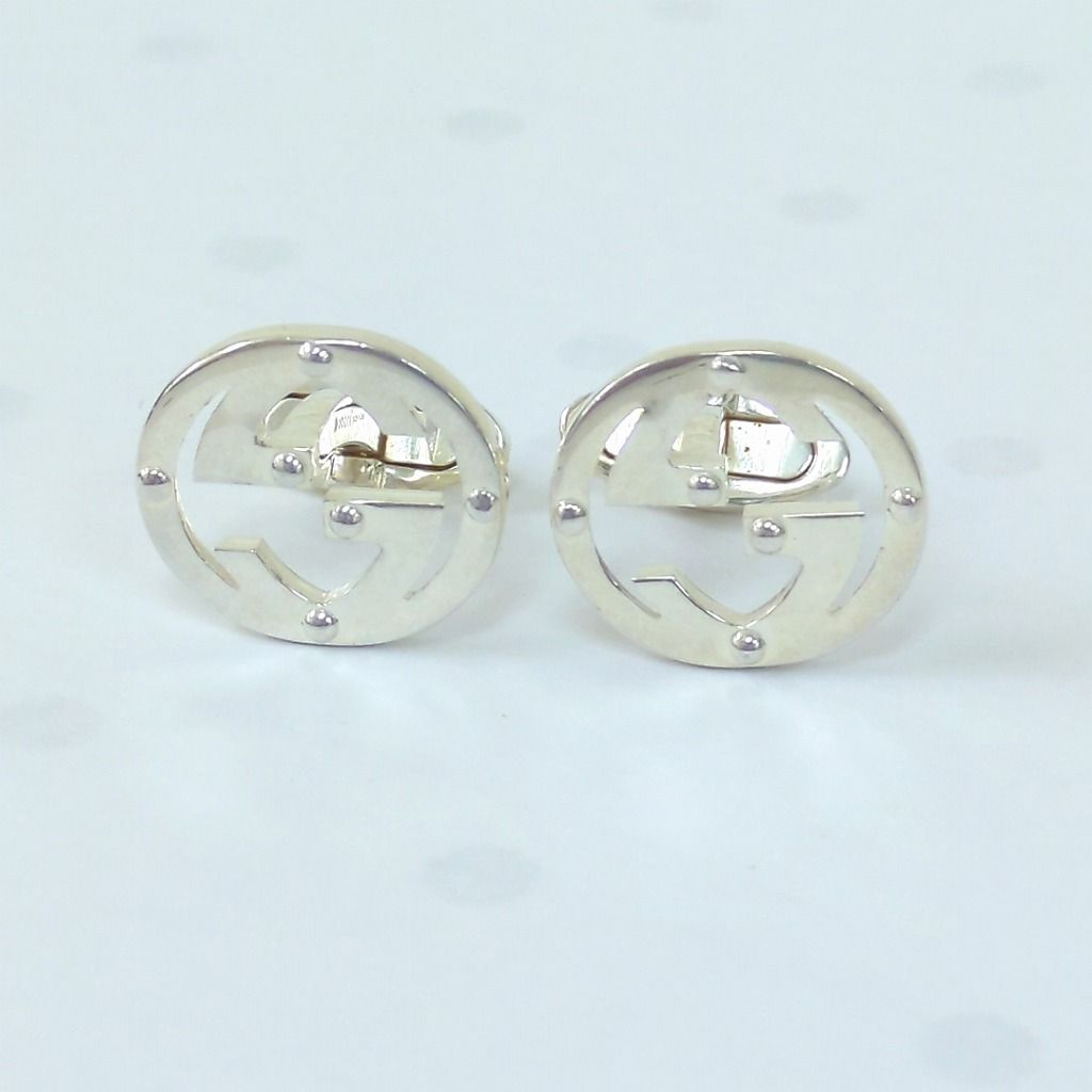 GUCCI グッチ インターロッキング カフス カフリンクス シルバー925