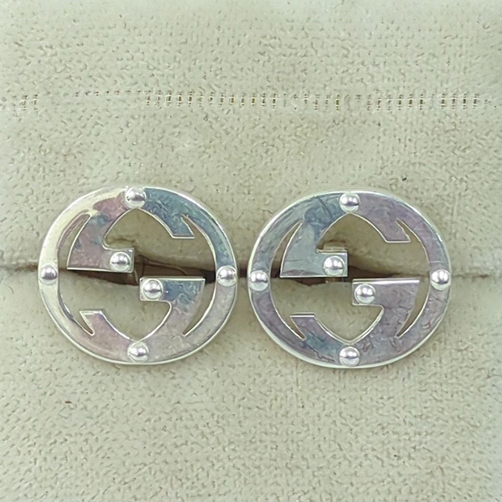 GUCCI グッチ インターロッキング カフス カフリンクス シルバー925